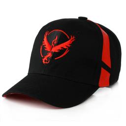 Boné de beisebol Go Team Valor, Instinto de Equipe Mística, Snapback Unissex, Anime Bordado Adolescente, Chapéu de Pai Hip Hop, H018 - Image 3