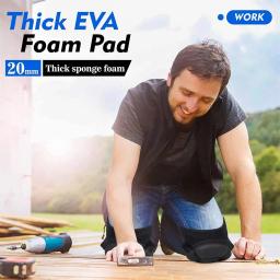 Joelheiras Anti-Colisão com Espuma EVA Espessa, Protetor para Esportes, Jardinagem, Limpeza de Casa, Obras, Pisos, 1 Par - Image 3