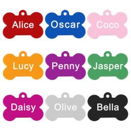 Etiquetas de nome do animal de estimação anti-perdido para o gato pequeno do cão grande etiqueta personalizada da identificação dos gatos dos cães - Image 4