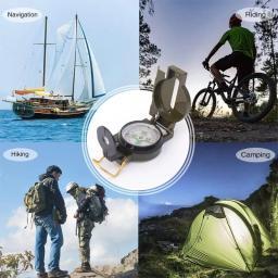 Professional Waterproof High Precision Compass, Gadget ao ar livre, Sports Caminhadas Montanhismo, Militar Exército Direção Guia Ferramenta - Image 6