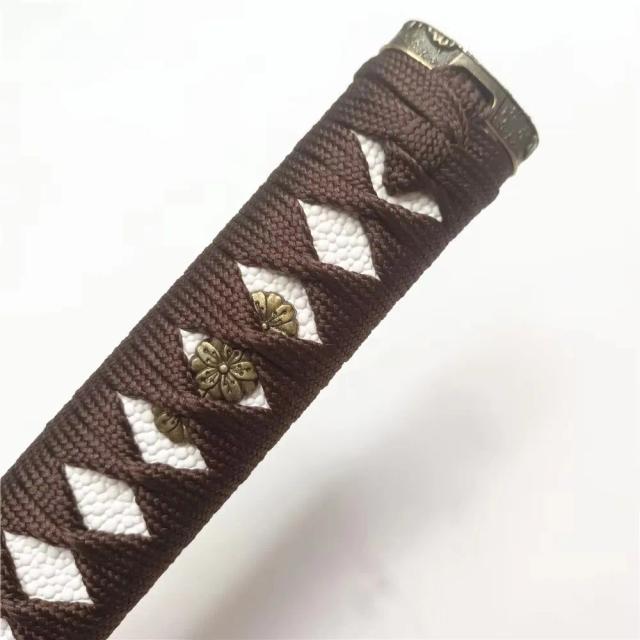 Tsuka Marrom 26cm Acessórios Samurai Katana Espada DIY