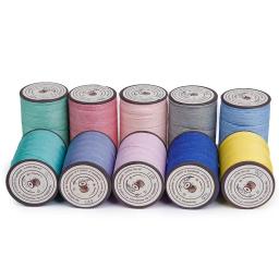 Fio de cera de costura de couro redondo fio de linha de cera handwork tricô artesanato para o couro diy projeto colar pulseira redonda 63 cores - Image 1