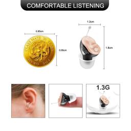 Aparelho auditivo digital para surdos e idosos, inteligente, programável, amplificador de som, primeiros socorros, intra-auricular, Dropshipping - Image 5