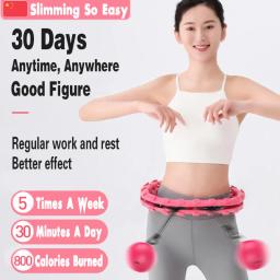 24 seções de fitness inteligente esporte aros ajustável cintura fina exercício ginásio equipamentos fitness cintura fácil perda de peso oi ao ar livre - Image 2
