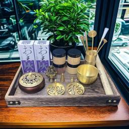 Arte vintage bronze incenso conjunto, cera derreter fragrância selo molde ferramentas, tradicional Home Hotel incenso pó queimador kit, presente criativo - Image 5