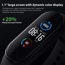 Saúde e Fitness Pulseira, Banda Popular 5, 50 m, Resistência À Água, Acompanhamento Natação, Produtos Eletrônicos Populares, Preto - Image 3