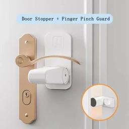 Baby-Proof Swivel Door Stopper, Door Stop Handles, Safety Lock, Adequado para crianças, crianças, gatos e cães - Image 5