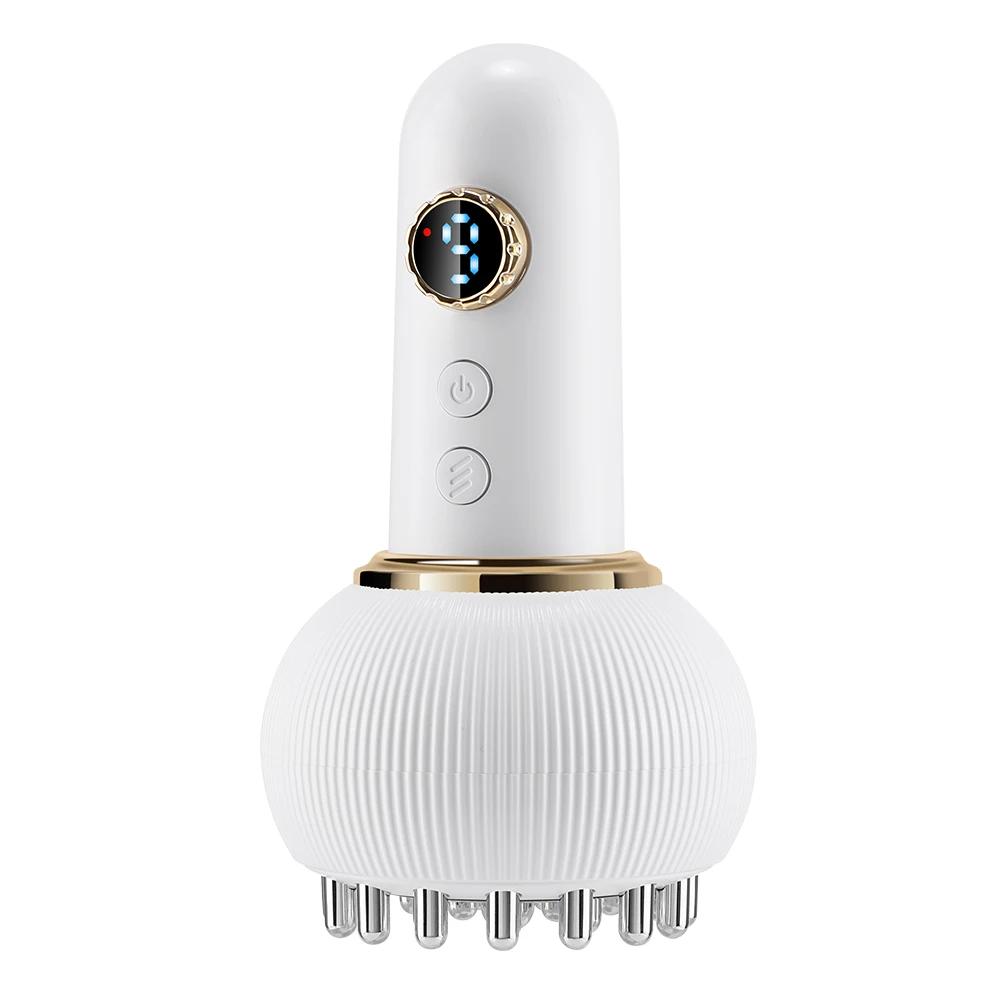 Wlireless elétrica aquecida meridiano escova massagem máquina de drenagem linfática aquecimento microcorrente anti celulite corpo massagem nas costas - Image 1