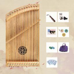 Guzheng profissional, 21 cordas, instrumentos musicais tradicionais chineses, aprendizagem das crianças, portátil, 13 cordas - Image 3