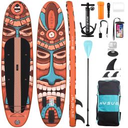 Conjunto de placa inflável Stand Up Paddle, SUP antiderrapante, Doca de camada dupla - Image 6