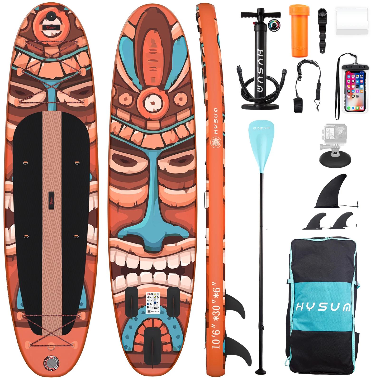 Conjunto de placa inflável Stand Up Paddle, SUP antiderrapante, Doca de camada dupla - Image 1