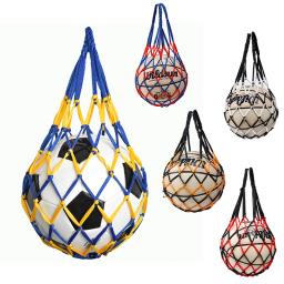 Futebol Net Bag, Nylon Basket, Storage Bag, única bola Carry, Equipamento portátil, esportes ao ar livre, futebol, basquetebol, voleibol, 1pc - Image 1