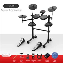 Conjunto de Bateria Midi para Adultos, Digital Pad, Bateria Eletrônica, Controlador de Pratos, Instrumento de Bateria Profissional - Image 6