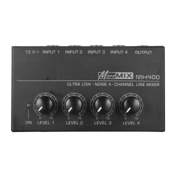 4 Channel Audio Mixer Mini Equalizador Equipamento De Gravação De Música Digital DJ Console para Pequenos Clubes Outdoor Guitarras Domésticas Teclados - Image 3