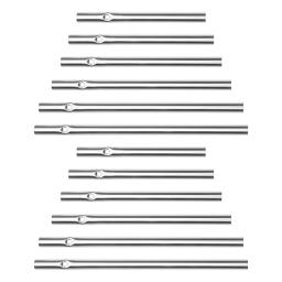 12pçs tubos de carrilhão de vento pendurados, tubos decorativos de sino de vento, tubos de suspensão diy para sinos de vento diy, sinos de vento de templo - Image 2