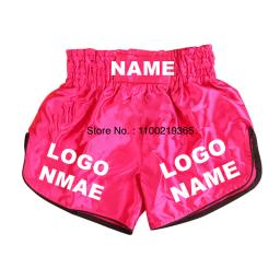 Shorts de boxe personalizados com logotipo personalizado para homens e mulheres, roupas de artes marciais, calças Kickboxing, MMA, Muay Thai - Image 5