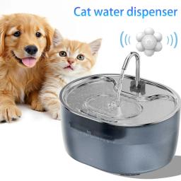 Dispensador de água de circulação automática para animais, fonte filtrada, tigela de bebedor mudo, grande capacidade, gato e cachorro, 3.2L - Image 1