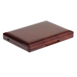 Caixa de palhetas de oboé de madeira vermelha para armazenamento de palhetas de 12 peças, - Image 1