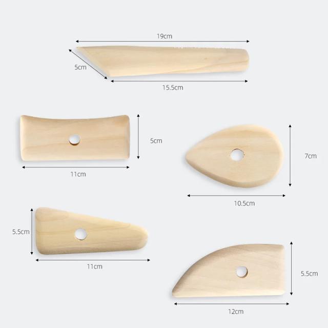 Conjunto Completo de Ferramentas para Escultura em Argila e Cerâmica Artesanal com Raspadores e Moldes DIY