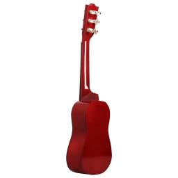 Ukulele portátil para crianças, mini guitarra, instrumento musical, presente, 21 em, 6 cordas - Image 4