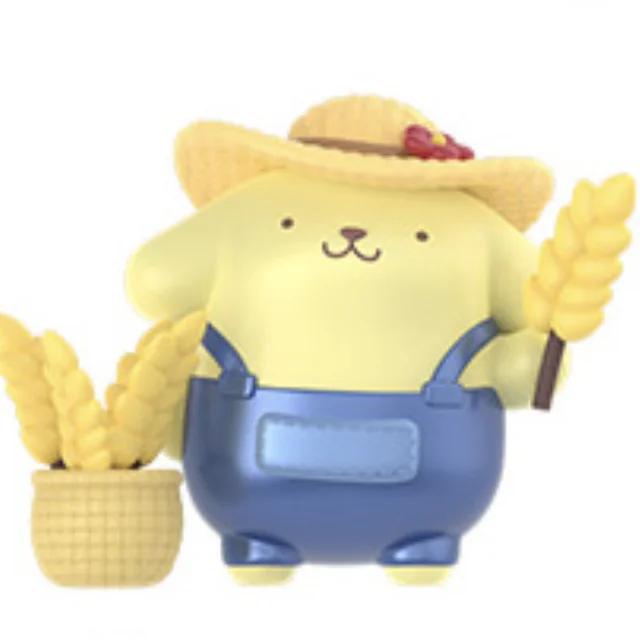 Figura de Ação Kawaii Pompompurin da Sanrio para Decoração de Mesa e Brincadeiras com Tema de Animais da Colheita