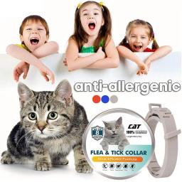 38m Ajustável Pet Collar Cat Dog AntiFlea Collar Anti Flea Tick Mite Louse Collar Pet Protect Repel Colar de borracha Pet Supply - Image 3