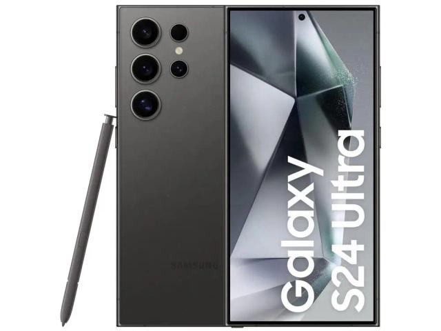 Samsung Galaxy S24 Ultra Smartphone Titânio Preto 256GB 12GB RAM 5G