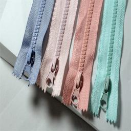 Saco com zíper de resina com cauda fechada, bolso curto, multicolorido, 5 #, 15cm, 10pcs - Image 1