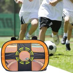 Rede dobrável do objetivo do futebol do nylon com estojo portátil para crianças, objetivo da instalação simples para crianças - Image 1