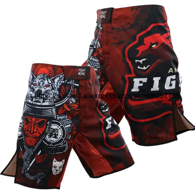 Shorts de Boxe BJJ-MMA para todas as idades - Roupas de Artes Marciais e Kickboxing Tigre Dragão