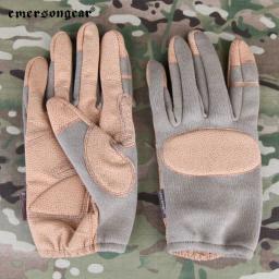 Emersongear tático profissional luvas de tiro dedo cheio mão proteção handwear airsoft caça combate treinamento esporte tan - Image 6