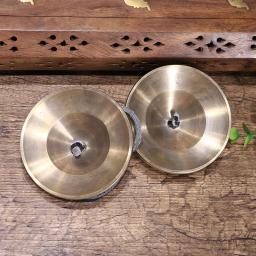 Nepal artesanal tinkle sino grande latão tibetano música sinos som cura yoga meditação tinsha sino percussão crianças presentes - Image 2