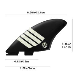 Twin Keel Fins para prancha de surf, Nylon plástico Fins, Dual Tab, único Tab Tamanhos, Surfboard Funboard, 2 Fins - Image 2