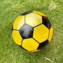 Bola inflável de futebol de PVC para crianças, hand pat, esportes de futebol, fósforo, bolas elásticas, cor aleatória, praia, nova, 1pc, 22cm - Image 3