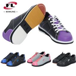 2025 novos sapatos de boliche para unisex leve respirável tênis de couro do plutônio das mulheres dos homens treinamento esportivo atlético sapatos de boliche - Image 1
