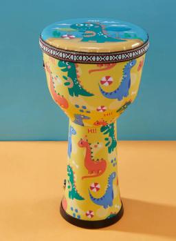 Grande tambor Djembe portátil para crianças, instrumento de percussão livre, corda de amarração opcional, 8 polegadas, tom pvc - Image 6