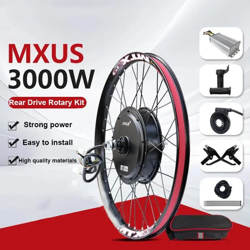 Kit elétrico de modificação de mountain bike mxus 72v3000w motor rotativo de tração traseira 142mm mtx39 configuração de roda 20-29 polegadas - Image 1