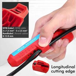 Multi-Function Ajustável Corte Profundidade Fio Strippers, Cable Crimper Alicerces, Ferramenta de crimpagem, Stripping Wire Cutter Tools - Image 6