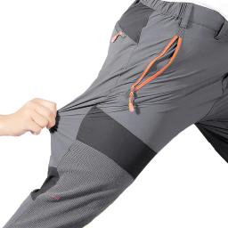 Calça de alpinismo respirável masculina ao ar livre, elástica de quatro lados, secagem rápida, leve e fina, verão - Image 1