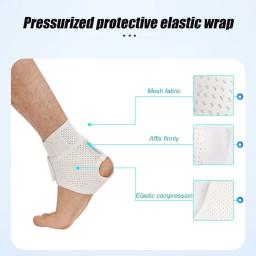 Ajustável Esportes Tornozelo Protetor Brace para Homens e Mulheres, Entorse Dor Brace, Aquiles Tendão Suporte, Tendinite, Tornozelo Manga, Corrida, Ginásio, 1Pc - Image 2