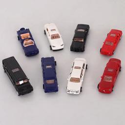 4D Plastic Assembled Car Toy para crianças, coleção de carros modernos, brinquedos de montagem, 8 tipos para escolher, escala 1:87, 7cm - Image 2