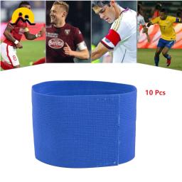 Capitão Grupo Braçadeira Para Treinamento De Futebol, Banda Braço, Competição Líder, Futebol Presente, Futebol, 10PCs - Image 1