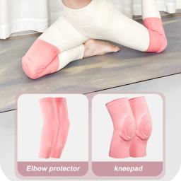 Joelheira de compressão e cotovelo para mulheres, almofada de gel de silicone, joelheiras de voleibol para meninas, dançarinas, ioga, pole, chão, dança, 1 par - Image 3