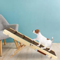 Altura ajustável Dog Ramp, Ramp Pet antiderrapante, Sofá cama interior - Image 2
