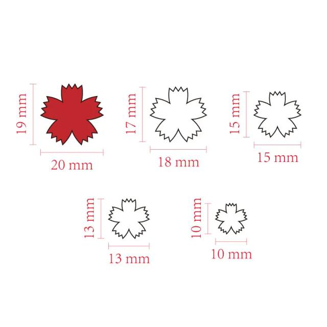 Molde de Corte em Polymer Argila para Flores e Folhas - Ferramenta Ideal para DIY em Joias e Gravações