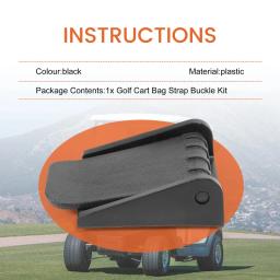 Carrinho de golfe Saco Rack Strap Buckle, Yamaha G1 Para G29 EZGO TXT, JN6-K8380-00, 1013754 - Image 3