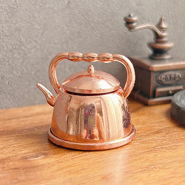 Bule de Chá Miniatura 1:12 Metal 27x22mm