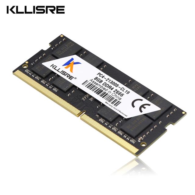 Kllisre Memória Laptop DDR3 DDR4 4GB 8GB 16GB 1333 1600 2400 2666 3200MHz Sodimm