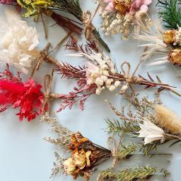 Mini Buquê Seco Bela Flor Eterna, Pacote De Material DIY, Caixa De Presente Personalizada, Acessórios Do Casamento, Decoração De Casa - Image 3