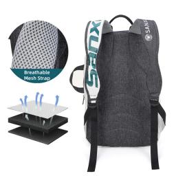 Mochila de remo de tênis dobrável para homens Squash Badminton Racket Bag Bolsa de transporte de raquetebol Sacos esportivos de grande capacidade - Image 5